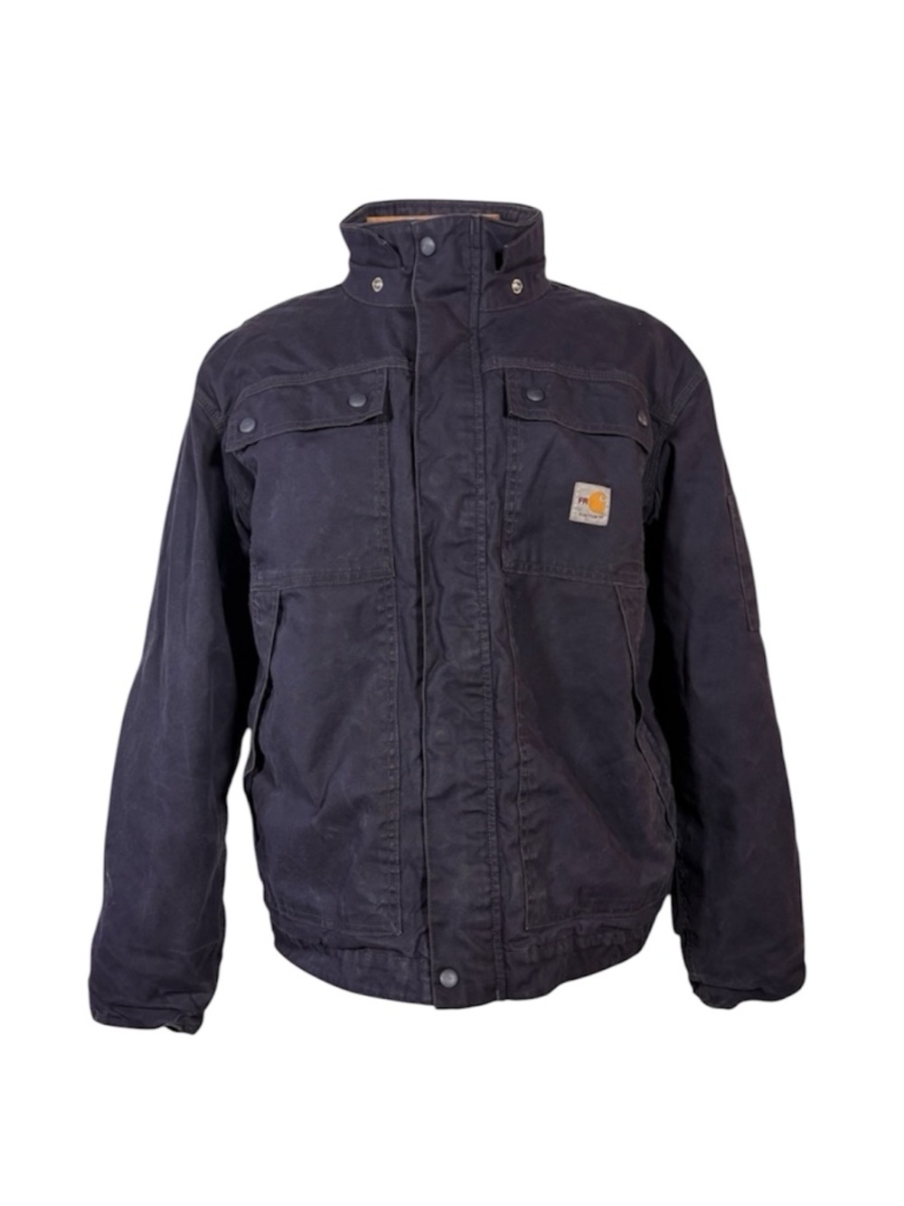 Carhartt Blue Flame Resistant Jacket Men’s L Full Swing Utility Barn Chore Work